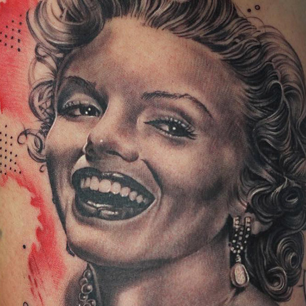 Marilym Monroe tattoo.